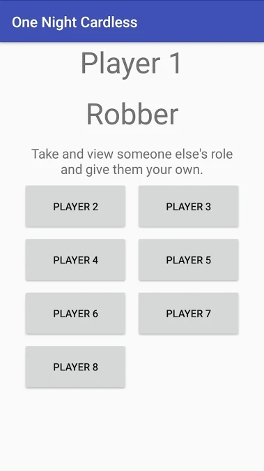 Robber Action Screen